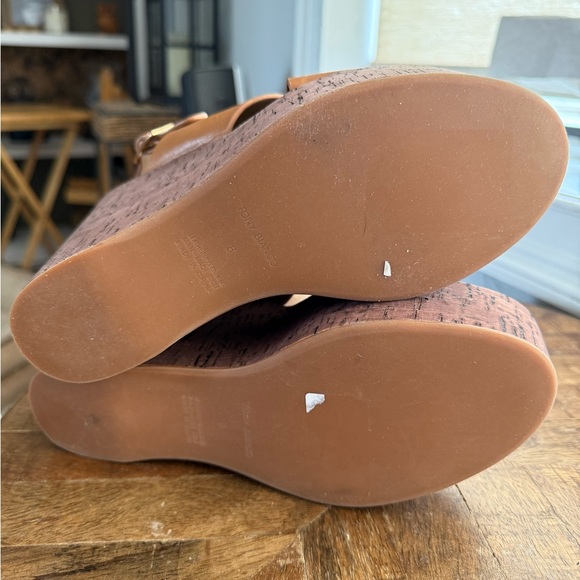 Tony Bianco Vogue Leather Platform Cork Sandals 8 - Picture 13 of 13
